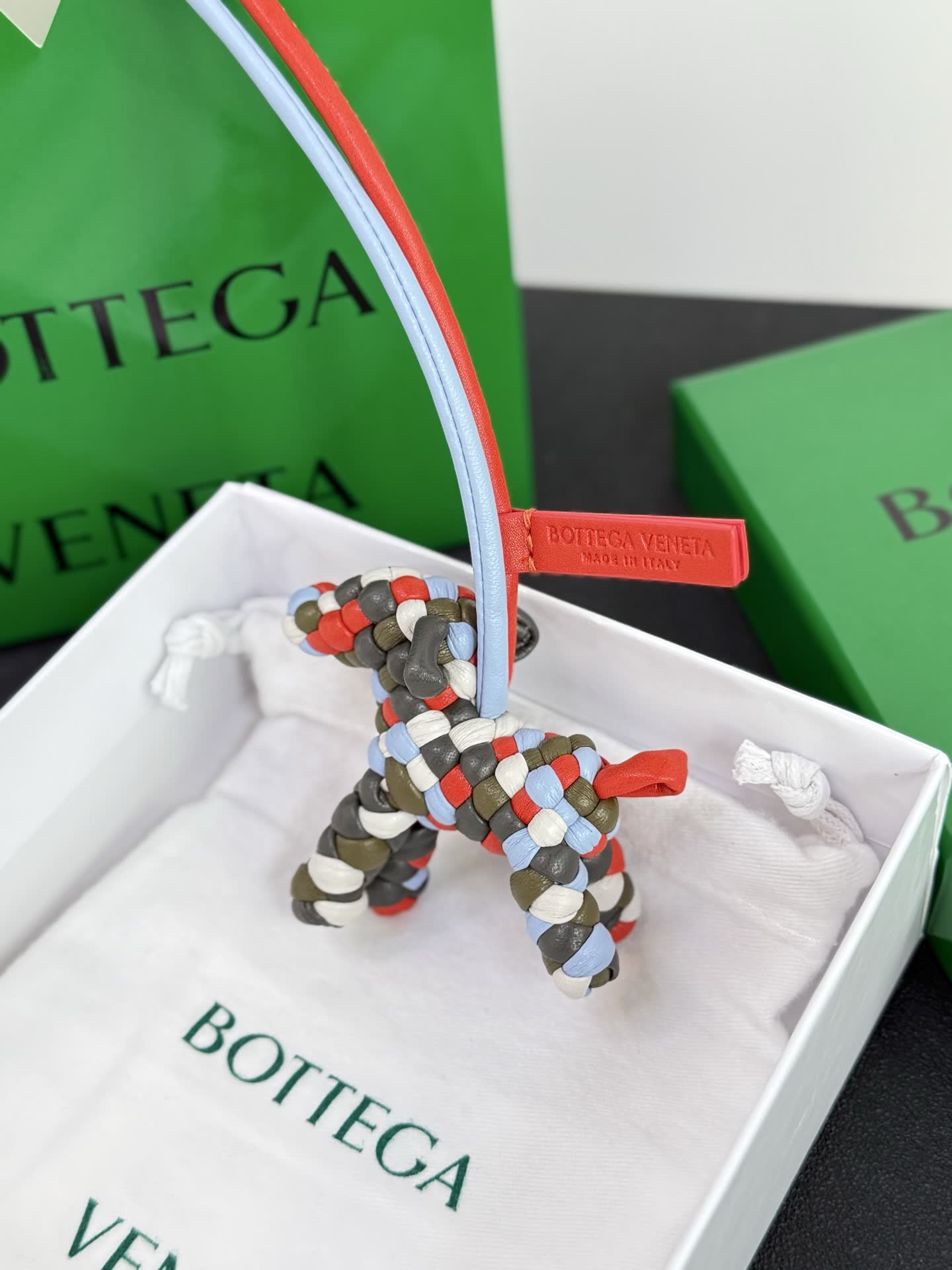 Bottega Veneta Beaded Dog Charm